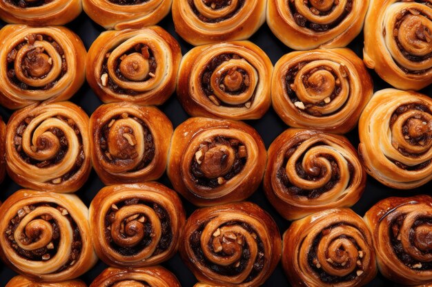 Raisin Roll Snail Raisin Pastry Sweet Cinnamon Bun Deense Bakkerij Swirl Pastries Veel Kerstmis
