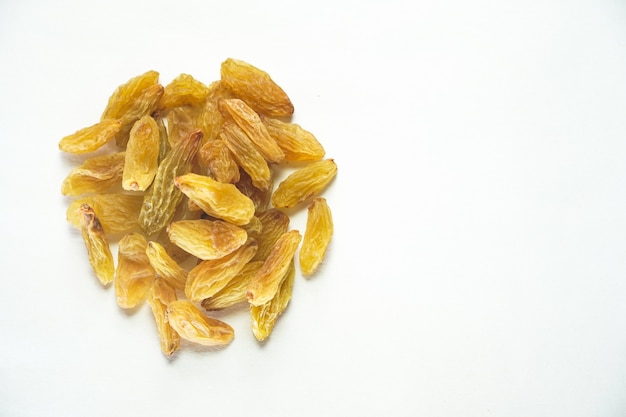 Raisins dry fruite image on white background