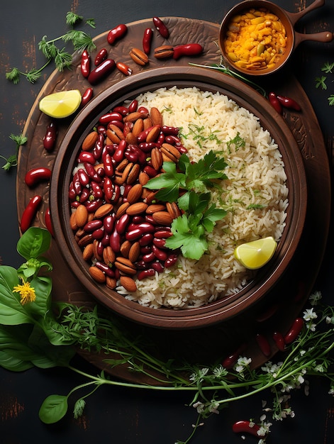 Rajma Chawal Dish With Kidney Beans and Rice Homely and Comf India Culinary Culture Layout Website