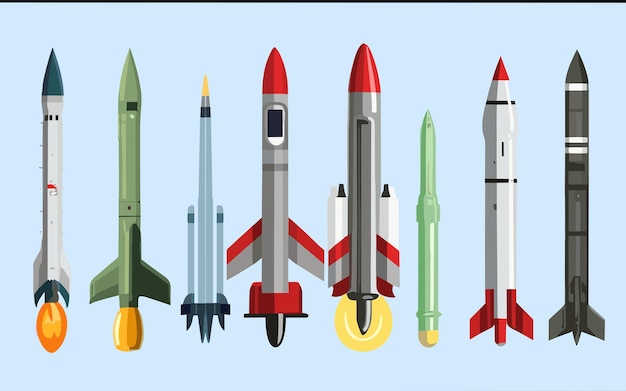 Foto raketten van gevechtsvliegtuigen