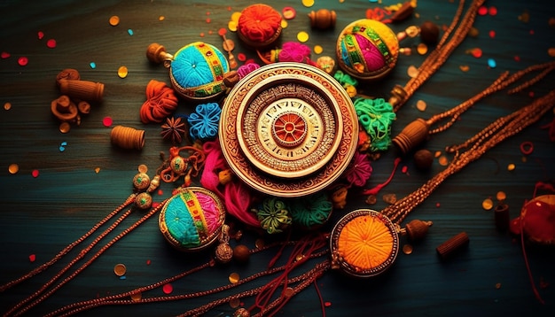 Фестиваль Ракшабандхан, посвященный минималистичным предметам и концептуальной фотосессии