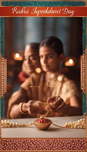 Photo raksha bandhan indian festival of lights selective focus