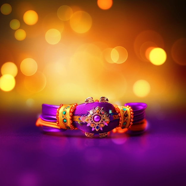 Raksha Bandhan Rakhi Achtergrond met bokeh-effect en lege ruimte voor tekst