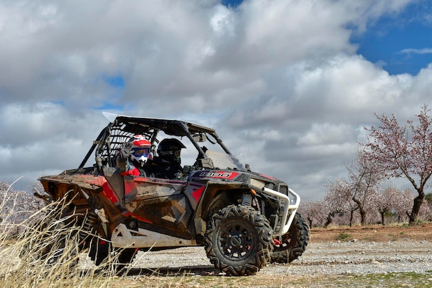 Rally of offroad vehicles x through the south of spain