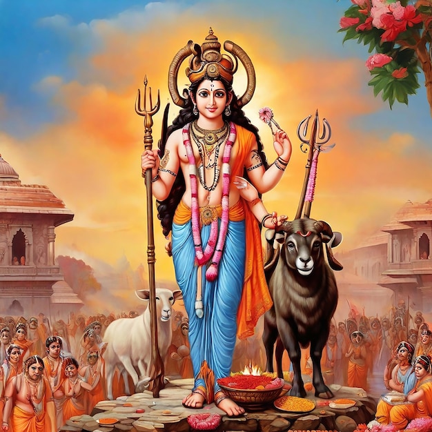 Ram Navami beeld achtergrond