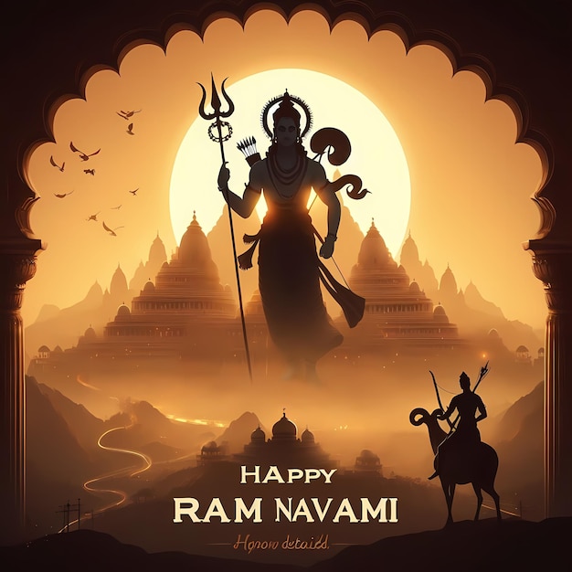 Ram navami illustration