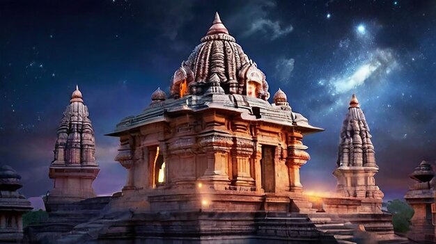 Photo ram temple ai created