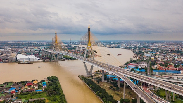 Rama IX Bridge in Thailand