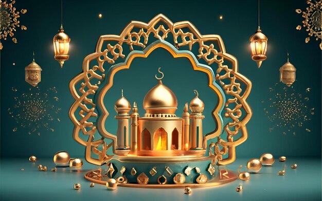 Рамадан фоновое изображение красочное