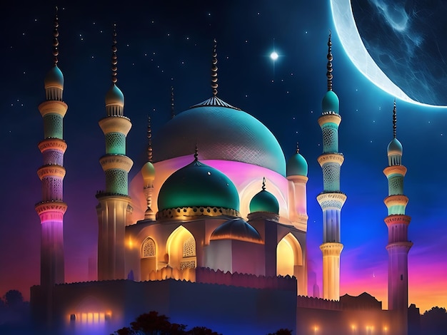 Ramadan background mosque illustration mosque background ramadan mubarak ramadan wallpaper