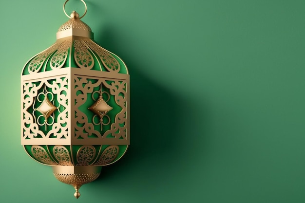 Ramadan background with arabic lantern and blank space for text
mockup