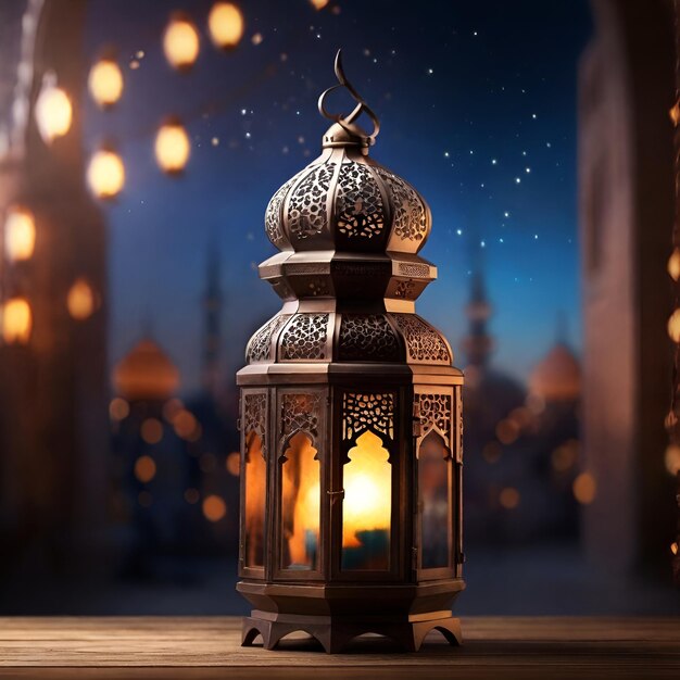 Ramadan Background with lantern