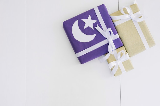 Ramadan composition with gifts