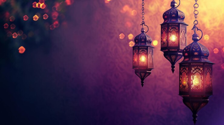 Photo ramadan decoration background beautiful holy month eid mubarak background