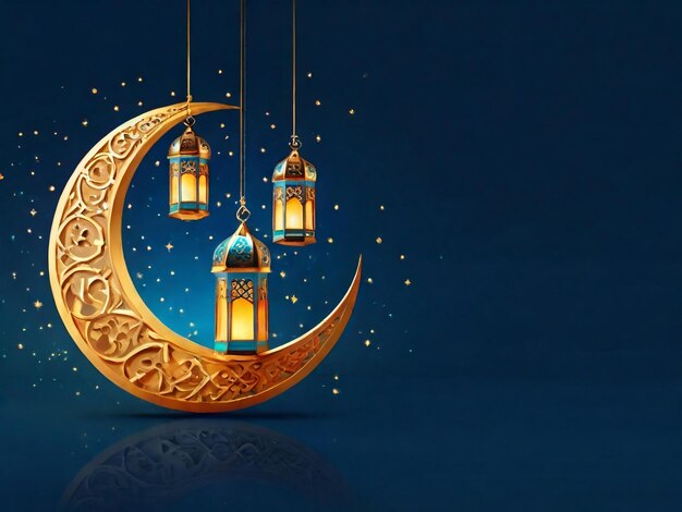 Photo ramadan eid mubarak islamic background generated by ai