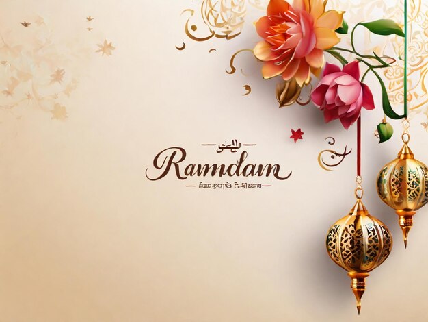 Photo ramadan eid mubarak islamic background generated by ai