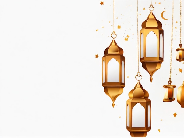 Ramadan eid mubarak islamic background generated by AI