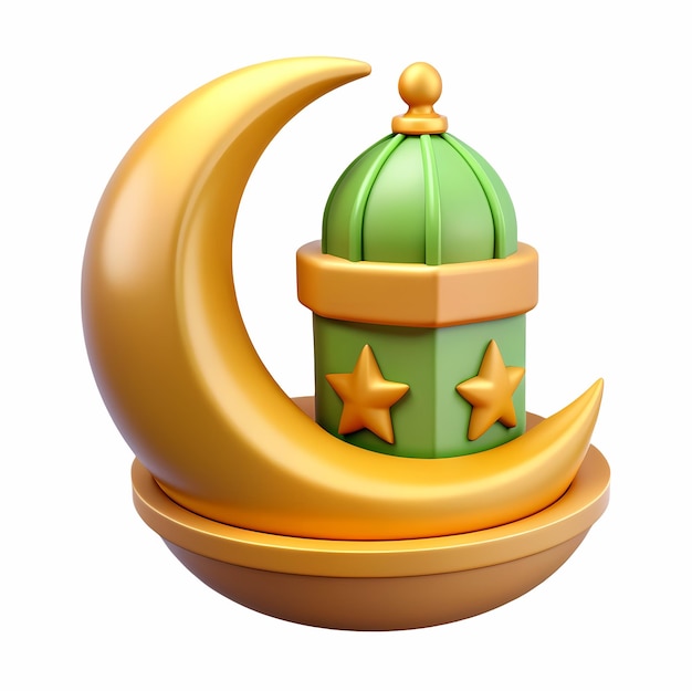 Ramadan elements in realistic 3d design