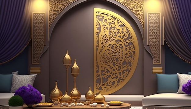 Ramadan event decoration interior modern design