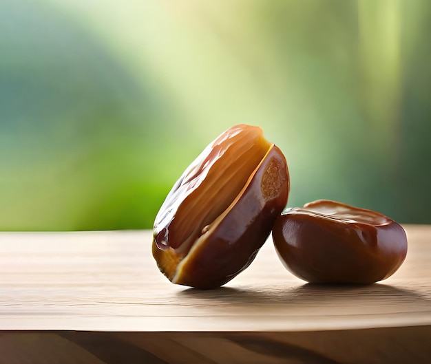 Ramadan Fasting Dates on Wood Table