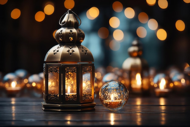 라마단 축제 장식 등불