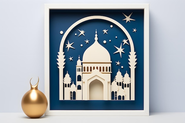 Ramadan framed card design