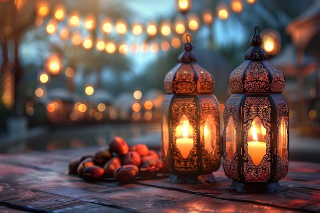 Foto ramadan greeting card generatieve ai