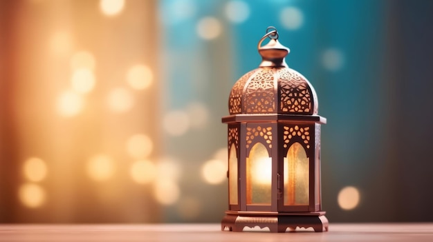 Ramadan holiday background Illustration AI Generative