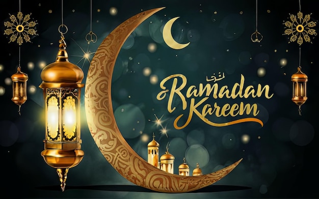 Рамадан и Ид-ул-Фитри фон Зачаровательный Рамадан и Исламский Ид Аль-Фитр