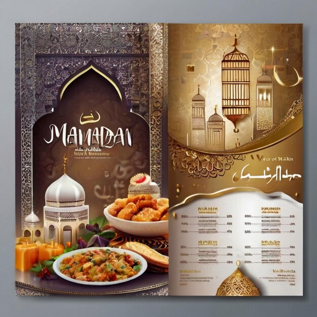 ramadan food menu design