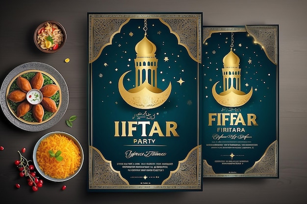 Ramadan Iftar party flyer sjabloon