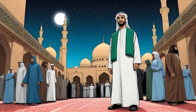 Ramadan illustratie ontwerp Saoedi-Arabië Emiraten Gcc