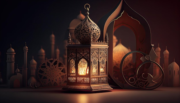 Ramadan Islam Holiday Religion illustration generative ai