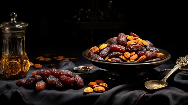 Ramadan Juicy dates and dried fruits nuts