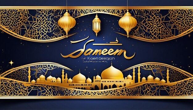 Ramadan Kareem Arabic Facebook cover design template