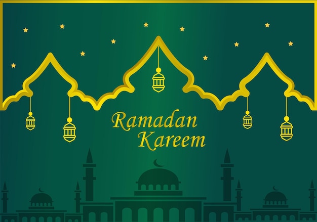 Ramadan Kareem Design Template Illustration