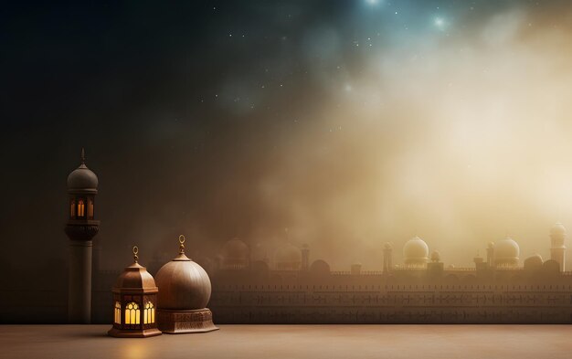 Ramadan kareem eid alfitr mosque design background