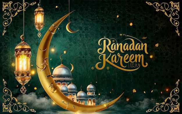 Ramadan Kareem and Eid ul fitri background Enchanting Ramadan and Eid Al Fitr islamic