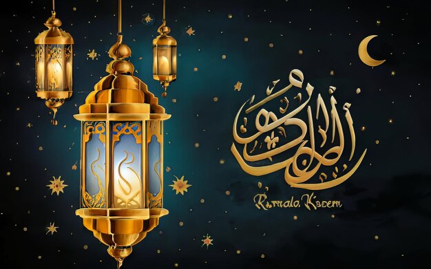 Photo ramadan kareem and eid ul fitri background enchanting ramadan and eid al fitr islamic