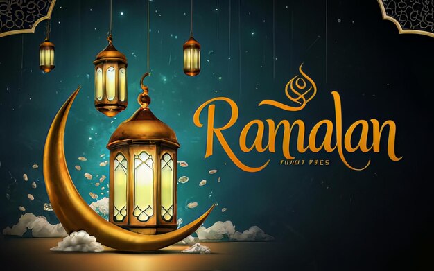 Ramadan Kareem and Eid ul fitri background Enchanting Ramadan and Eid Al Fitr islamic