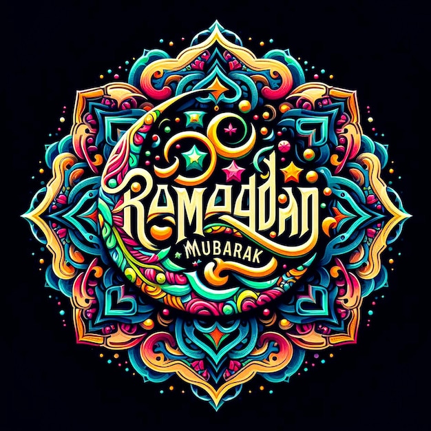 Рамадан Карим приветствие фона исламская символическая каллиграфия