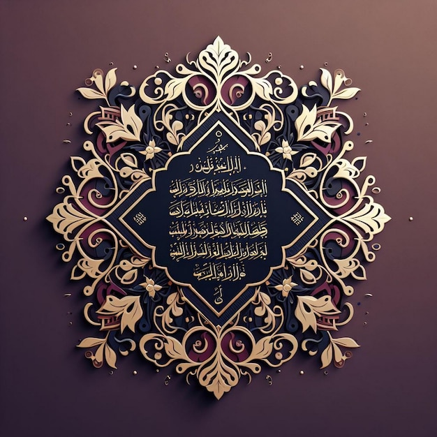 Foto ramadan kareem groet ontwerp met islamitische