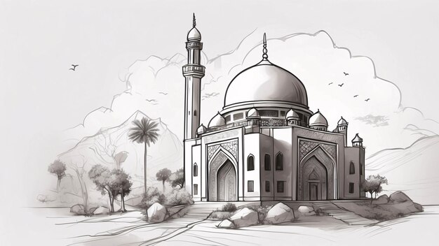 Ramadan Kareem Illustratie Islamitisch Eid Festival Banner Design Illustratie