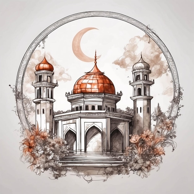 Иллюстрация Рамадана Карима Исламский фестиваль Ид Дизайн баннера Иллюстрация