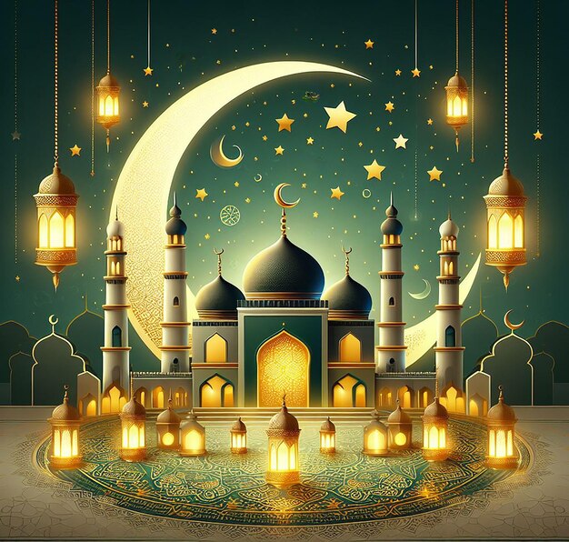 Ramadan Kareem Islamic background