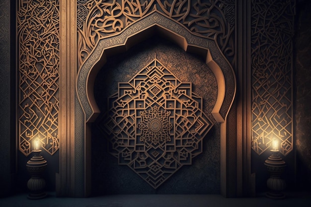 Premium Photo | Ramadan kareem islamic background