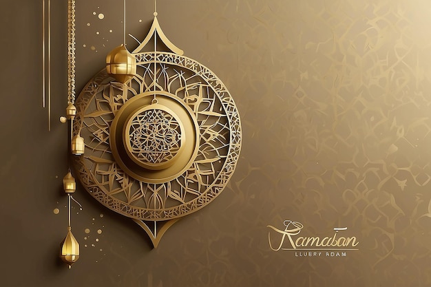 Ramadan Kareem Islamic greeting card template with ramadan for wallpaper design Poster media baner