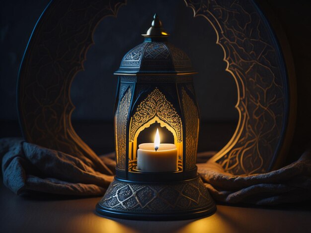 Ramadan kareem lantaarn viering lamp realistische 3d illustratie vector arabische islam cultuur feestelijke