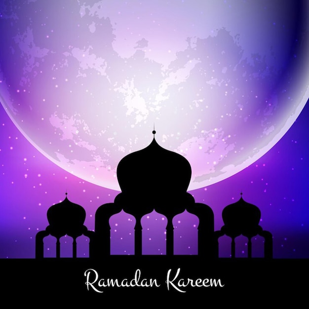 ramadan kareem moonlit mosque