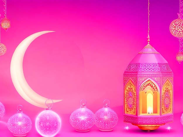 ramadan kareem roze mooie achtergrond gratis afbeelding downloaden